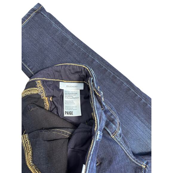 PAIGE Women's Edgemont Double Zip Blue Skinny Jean size 26 - Picture 5 of 6